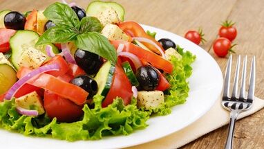 ნიმუში მენიუ გასტრიტისთვის